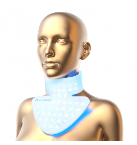 Силиконовая маска для фотоомоложения шеи Yamaguchi LED Light Neck Mask